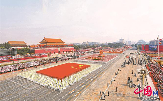 张晓松:新中国成立70周年托起庆典史上最大国旗的"泗州骄子"